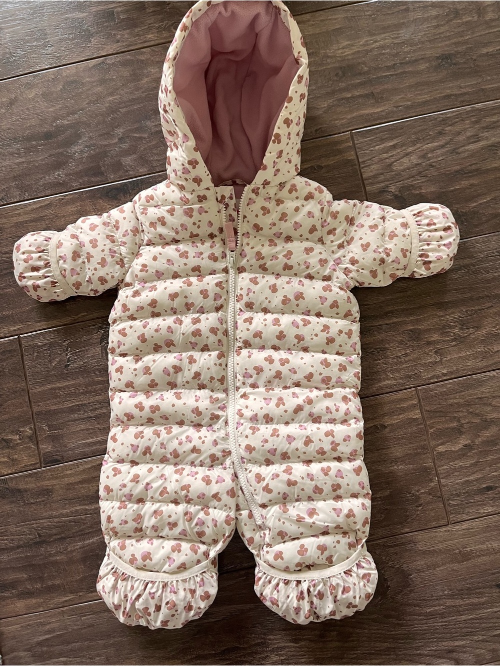 aby Joe Fresh Printed Snowsuit Off White
